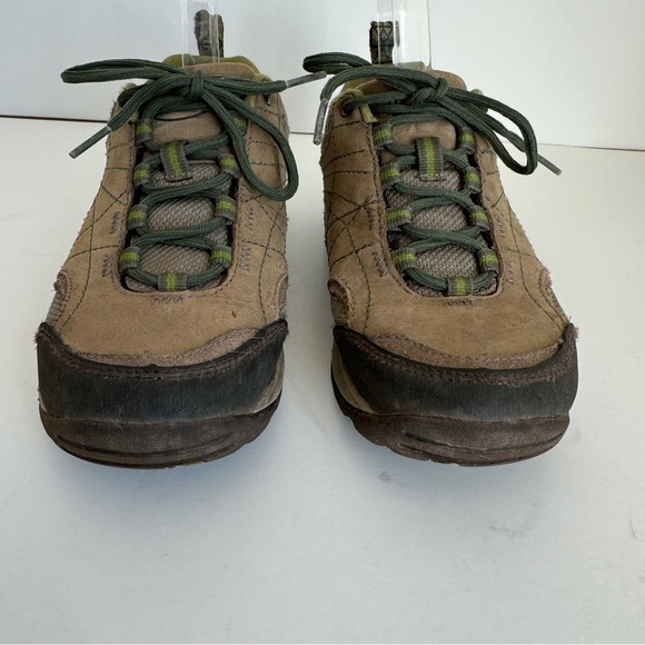 Chaco Womens Brown Leather Green Detail Azula Mesh Casual Hiking Shoe Size 7 - Picture 3 of 11